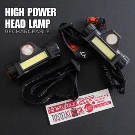 HighPower HeadLamp Recharge Lampu Senter Kepala Mancing Sepeda Camping