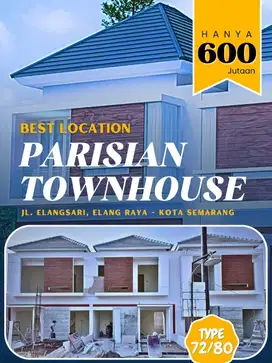 DIJUAL RUMAH 2 LANTAI PARISIAN TOWN HOUSE, SAMBIROTO.TEMBALANG