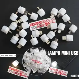 Lampu Tidur Mini USB Lamp Putih dan Warm White Hemat Daya