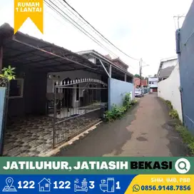 Rumah dijual Murah, Luas Jatiluhur, Jatiasih, Bekasi dkt Tol Jatiwarna