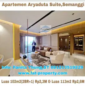 Apt Aryaduta Suites Semanggi,Jakarta uk 102m2(2BR+1),Corner,