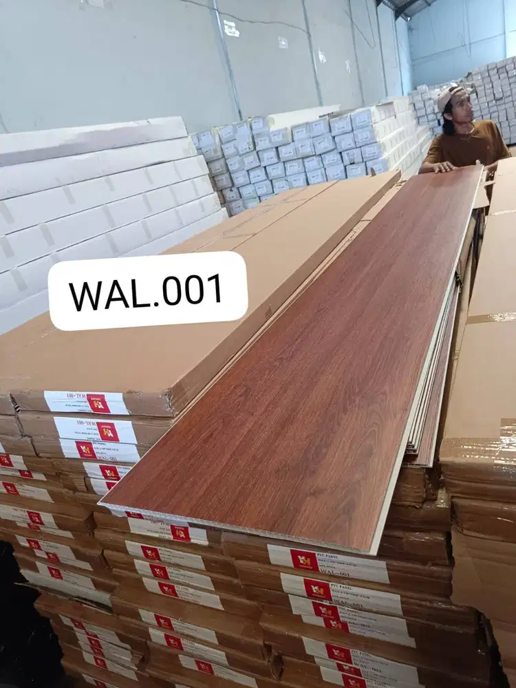 Wallboard PVC / Dinding PVC Motif Random Panjang 3 Meter