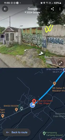 Tanah strategis di prigen pandaan sebelum Cimory sebelah Mixue