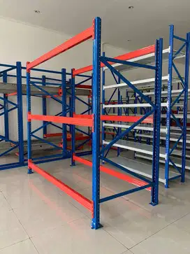 Rak Gudang Heavy Duty 4ton per rak tinggi 3-6 mtr ready stok