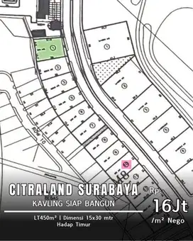 Langka Tanah Siap bangun di Bukit Golf Citraland