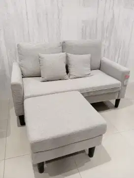 Dijual sofa L 2 seater bahan kain