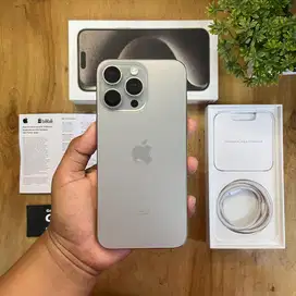 iPhone 15 Pro max 512GB Natural titanium Like new Garansi resmi
