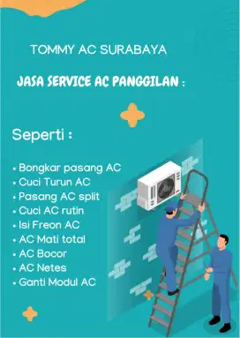 Jasa perbaikan AC gk dingin ke rumah