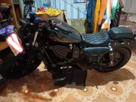 Dijual motor custom Bobber. Yamaha byson.pajak hidup