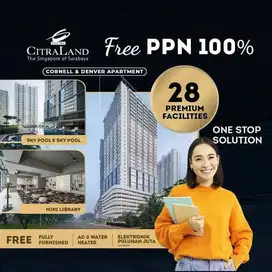 FREE PPN FREE FURNISH CORNEL APARTEMEN SELANGKAH KE UNIV CIPUTRA