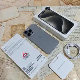 iPhone 15 Pro Max 256GB Resmi iBox Like New - Natural Titanium