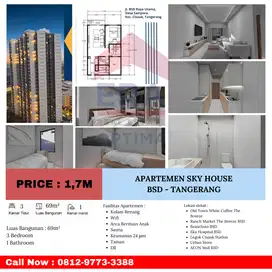 APARTEMEN 3BR SKY HOUSE BSD - TANGERANG