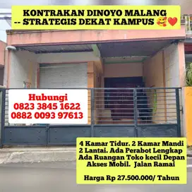 SEWA RUMAH 4 KAMAR DAN TOKO LENGKAP PERABOT