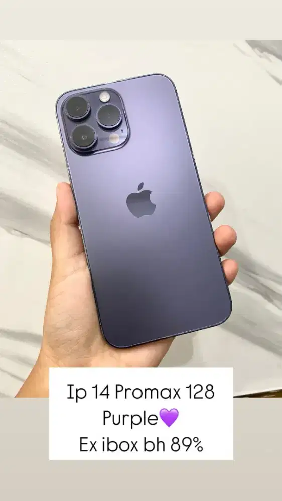 Iphone 14 promax 128gb purple ibox
