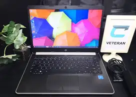 Laptop HP 14s Ram 8gb double penyimpanan keyboard nyala bodi slim