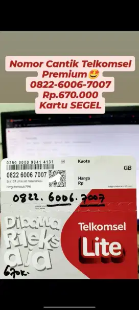Nomor Cantik Telkomsel