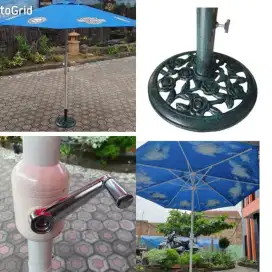 Gazebo payung harley davidson biru skull sistem buka tutup diputar
