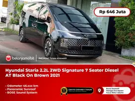 [PAJAK PANJANG] Hyundai Staria 2.2L 2WD Signature 7 AT Black 2021/2022