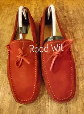 Jual Sepatu Loafer Pria Tods Driving shoes suede merah