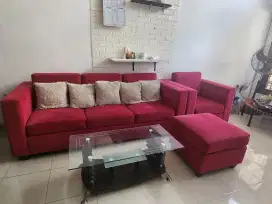Sofa 1 sets lengkap dengan meja