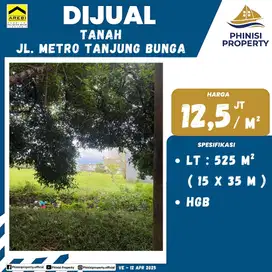 DIJUAL TANAH DI METRO TANJUNG BUNGA