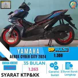 YAMAHA AEROX CYBER CITY PROMO DP MURAH CICILAN MURAH JUAL CEPAT