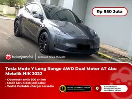 [ODO 500 KM] Tesla Mode Y Long Range AWD Dual Motor AT Abu 2022/2023