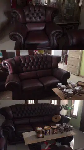 set sofa dan meja bekas/second bisa nego