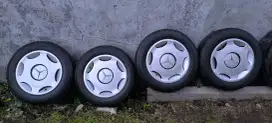 Velg Kaleng OEM Mercedes Benz W210 + Dop W202 + Bonus Ban 195/65/15