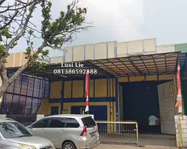 Gudang Taman Tekno luas 600 m, office 2 lantai rapi akses kontainer