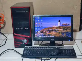 1set komputer asus core i5 ram 4gb hd 500gb wifi tinggal pakai program