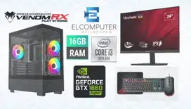 PC FULSET CORE i3 GEN 10 -  GTX 1660 SUPER 6GB - MONITOR 24 100HZ