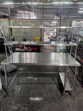 Meja 1 susun uppershelf  
Uk 170×90×90
UK upper 170×40×75

harga 3,5jt