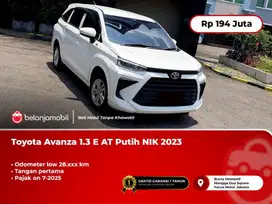 [ LOW KM 28RB ] Toyota Avanza 1.3 E AT Putih 2023/2024