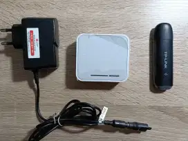 Router Modem TpLink MR3020 Plus USB Modem Normal Siap Pakai
