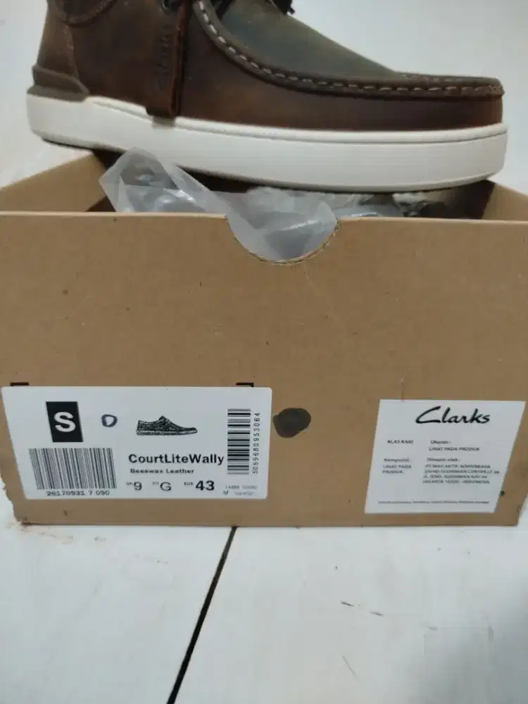 Di Jual BU, Clarks Dark Brown 43