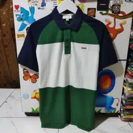 Kaos polo shirt Buaya colour block Size M