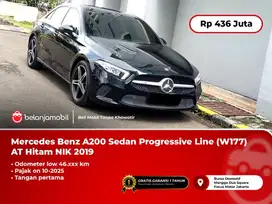 [LOW KM] Mercedes Benz A200 A 200 Progressive Line AT Hitam 2019/2020