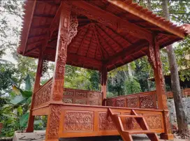 Open order gazebo ukir