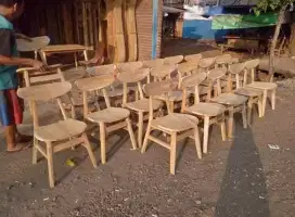 Kursi kafe ropan kayu jati/akasia
