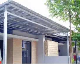 Kanopi bajaringan spandek pasir dan alderon