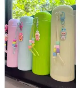 Botol minum kaca macaron murah