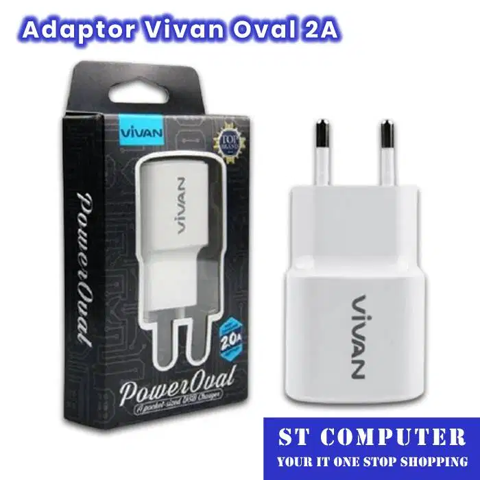 Adaptor Charger Vivan Oval 2A