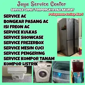 Service Mesin Cuci Bongkar Pasang AC Servis AC Kulkas Frezer Tenggilis