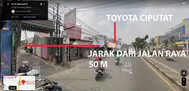 Tanah Ciputat Posisi Belakang Toyota Cocok Utk Kostan