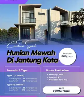 RUMAH 2 LANTAI CICILAN 3 JTAN BEBAS BANJIR LOKASI  ASRI