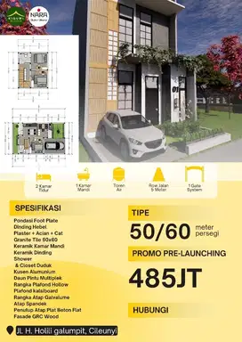 RUMAH HARGA 400 JUTAAN SUDAH DAPAT 2 LANTAI