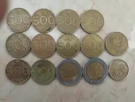 Uang koin 500 & 1000
