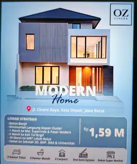 DIJUAL RUMAH OZ RESIDENCE CINERE