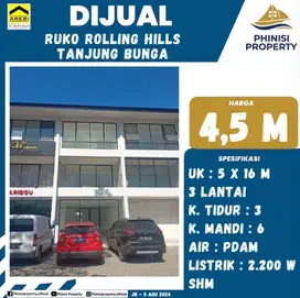 DIJUAL Ruko Rolling Hills Tanjung Bunga